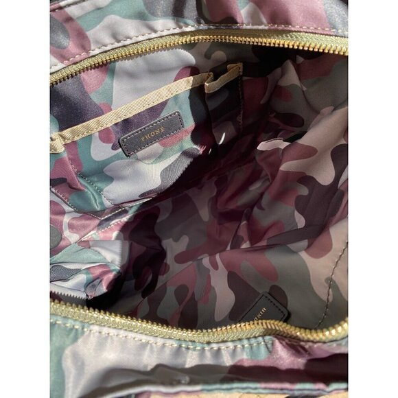 Anya Hindmarch camouflage logo eyes tote bag crossbody green brown olive black - Picture 8 of 13